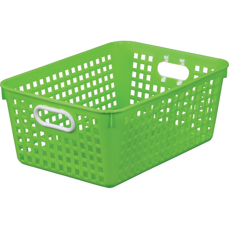 Really Good Stuff Large Plastic Book Baskets, 13" x 10" x 5" - 12 Pack, Green - Classroom Library Organizer, Toy Storage, Multi-Purpose Organizer Basket - Image 3